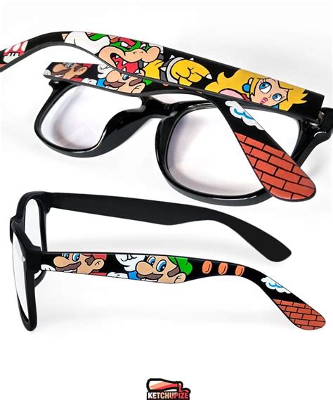 Super Mario Glasses Sunglasses Luigi Princess Peach Bowser Gamer Birthday T For Him For Her