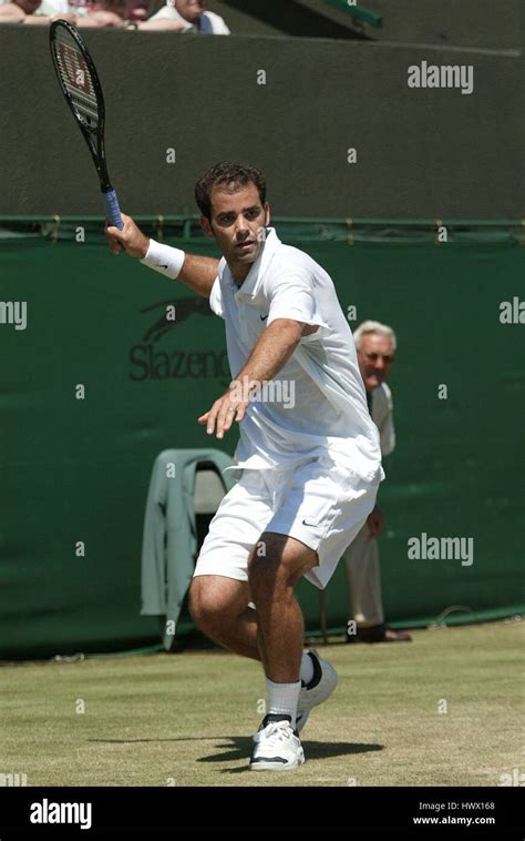 PETE SAMPRAS WIMBLEDON CHAMPIONSHIPS 26 June 2002 Stock Photo - Alamy