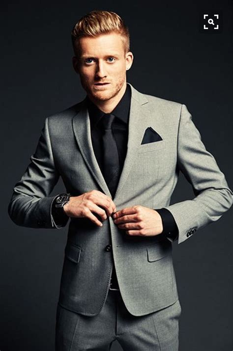 Gray suit black shirt | Styleforum