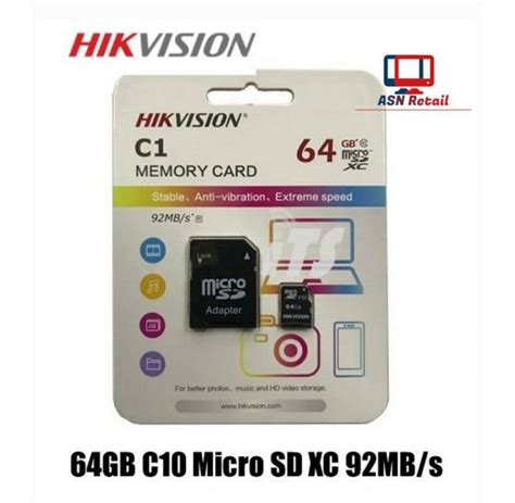 Hikvision C Memory Card Micro Sd Gb With Sd Adapter Jujukart