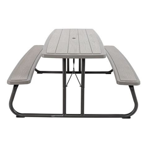 LIFETIME Folding Picnic Table 6 Ft Gray With Steel Frame 60366 RONA