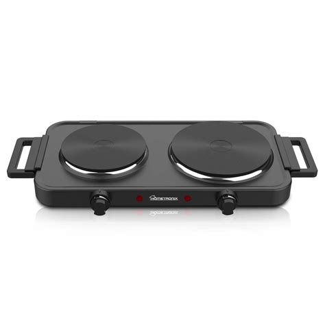 HomeTronix Electric Hob Portable Electric Hot Plate Double With Dual
