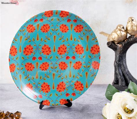 Buy Green Ceramic Home Decor Decorative Plate Inch Online In India