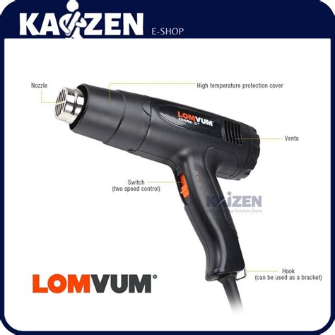 Lomvum Hot Air Gun 2500w Heat Gun Pistol Haba