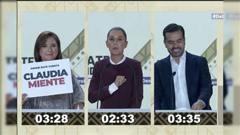 Primer bloque del segundo debate presidencial entre señalamientos y