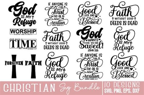 Christian Svg Bundle Bible Verses Vol 3 Graphic By Bdbgraphics