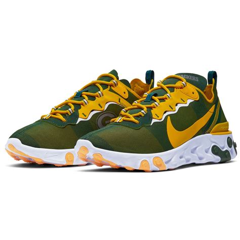 Packers Nike React Element 55 Shoe Nike Green Bay Packers Football