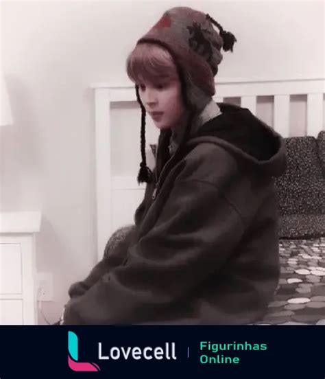 Figurinha Jimin Soft Look Aconchegante Touca De Inverno Para