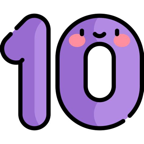 10 Kawaii Lineal Color Icon