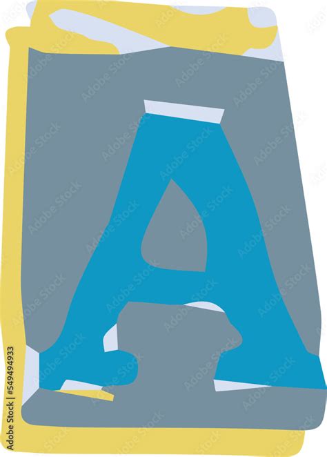 Magazine Cutout Alphabet Letter A Ransom Note Letter A Uppercase