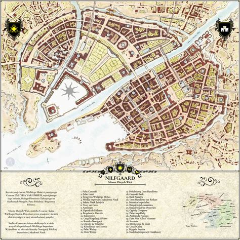 Nilfgaard map plan miasta Zlotych Wiez by PlanJanusza on DeviantArt