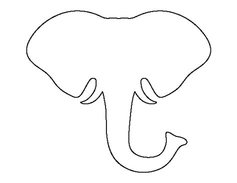 Elephant Outline Pictures – Clipartix