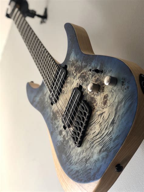 My latest 7 string, first multiscale ! : r/guitarporn