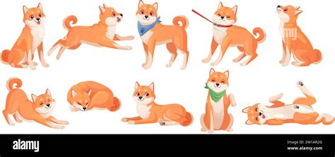 Shiba Inu Anime Perros Kawaii Dibujos Animados Shiba Inu Cachorro