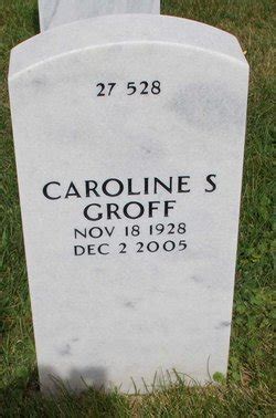 Caroline Marie Stroeck Groff 1928 2005 Mémorial Find a Grave