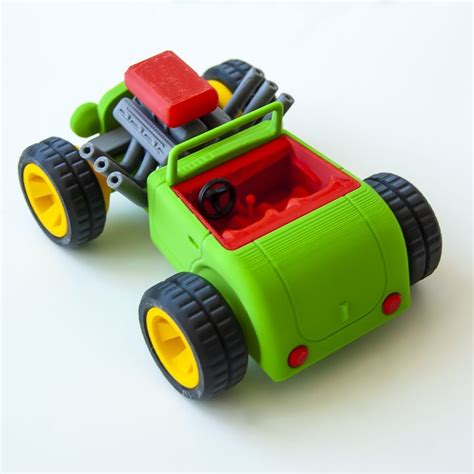 D Printable Cute Hot Rod Cabrio By Petr