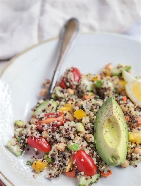 Lemon Quinoa Chickpea Salad Weighless Wonders