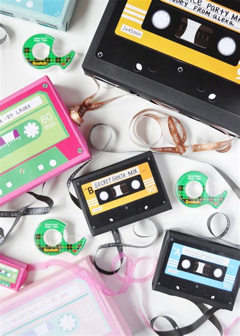 Diy Cassette Tape Gift Wrap Handmade Charlotte