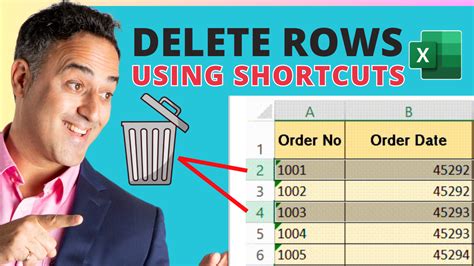 How To Delete Rows In Excel With Shortcuts Fast Myexcelonline