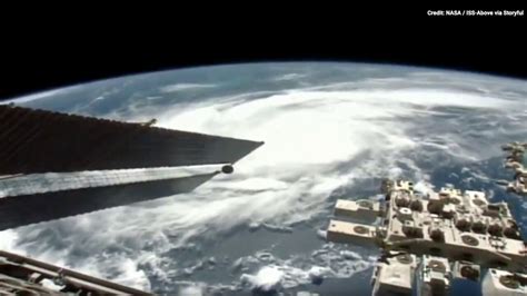 Striking Footage From The International Space Station Shows Hurricane