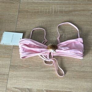 Shani Shemer Swim Shani Shemer Rosalin Bikini Top In Baby Pink Poshmark