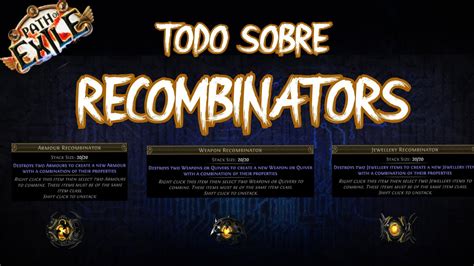 Como usar recombinadores Path Of Exile en Español Aprende Como