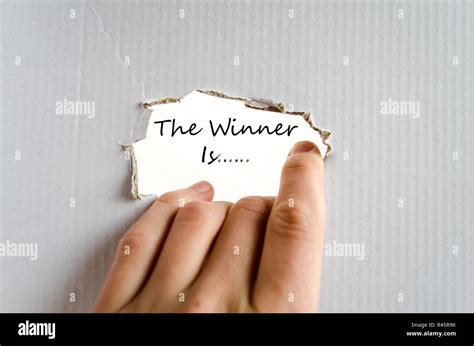 The winner is text concept Stock Photo - Alamy