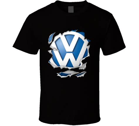 Vw Volkswagen Logo Torn T Shirt