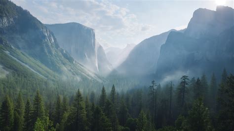 Wallpaper Yosemite 5k 4k Wallpaper Forest OSX Apple Mountains OS