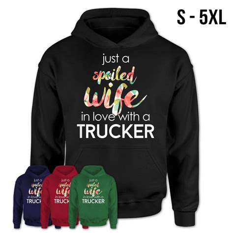 Womens Trucker Wife Design T T Shirt For Spoiled Trucker Wives