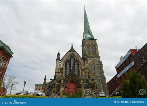 Trinity Anglican Church In Saint John Nb Canada Editorial Image