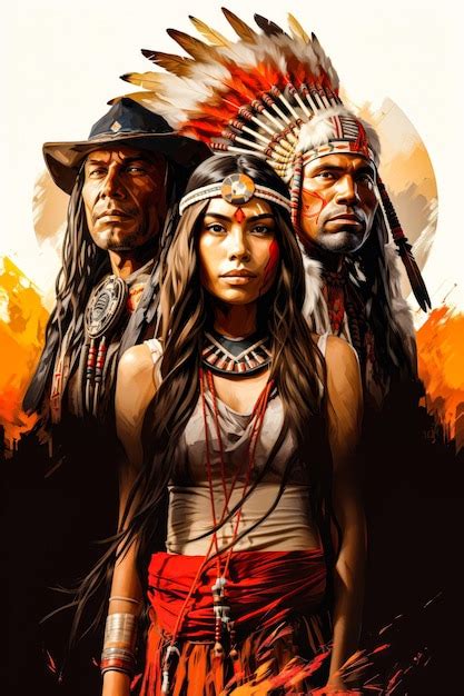 Premium AI Image | Indigenous Peoples Day illustration