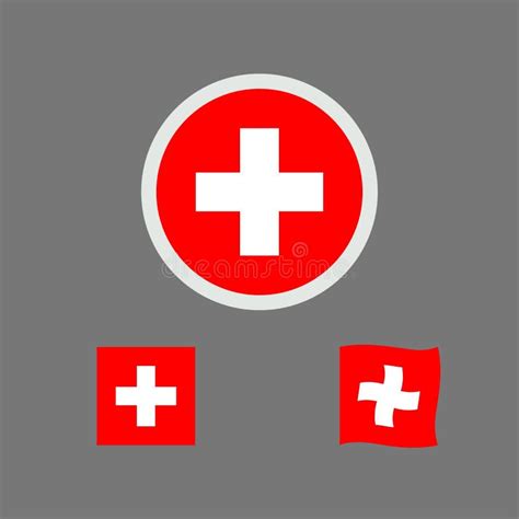 Vector Illustration Of Switzerland Flag Sign Symbol Switzerland Flag