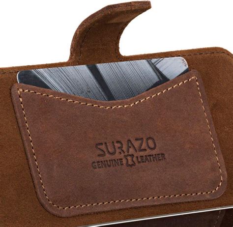 SURAZO SLIM COVER CC NUBUK ORZECHOWY DWIE ŁAPY DO APPLE IPHONE XR