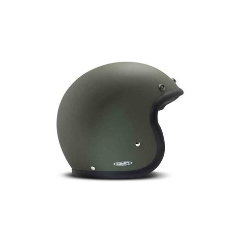 Casco Moto Dmd Jet Vintage Matt Green