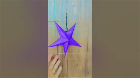 How To Make Christmas Star At Home Easy Paper Star Origami Paper Star