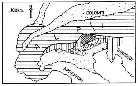 Tectonic Sketch Map And Location Of The Dolomites In The Alps