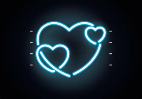 Heart Neon Wall 274635 Vector Art at Vecteezy