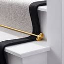 Solid Brass Black Gold Silver Carpet Runner Stair Rods By Pushka Home