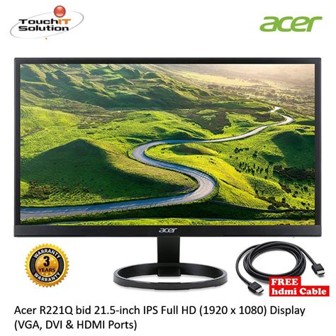 Acer R221Q bid 21.5-inch IPS Full HD (1920 x 1080) Display (VGA,DVI ...