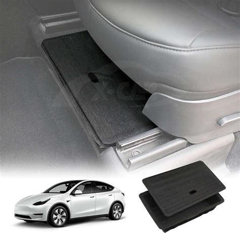 X Car Front Seats Organizer Tray Flocking Car Under Seat Storage Box