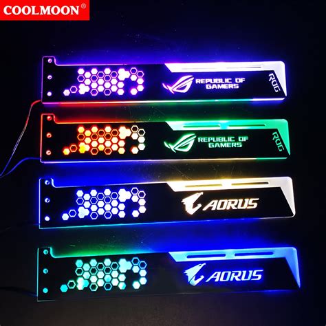 Mua Giá Đỡ VGA Coolmoon 25 28cm Led RGB ARGB Đồng Bộ Hub Coolmoon