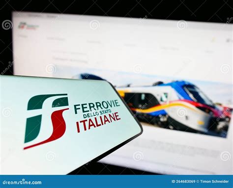 Smartphone With Logo Of Rail Company Ferrovie Dello Stato Italiane S P