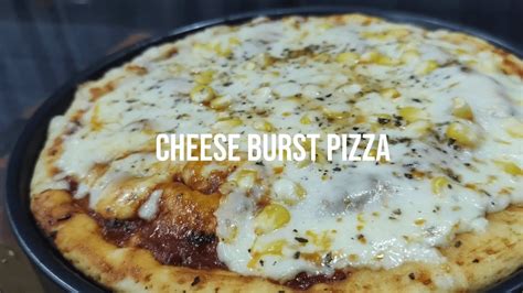 CHEESE BURST PIZZA KADHAI PIZZA No Yeast No Oven YouTube