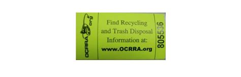 Trash Bag Stickers - OCRRA