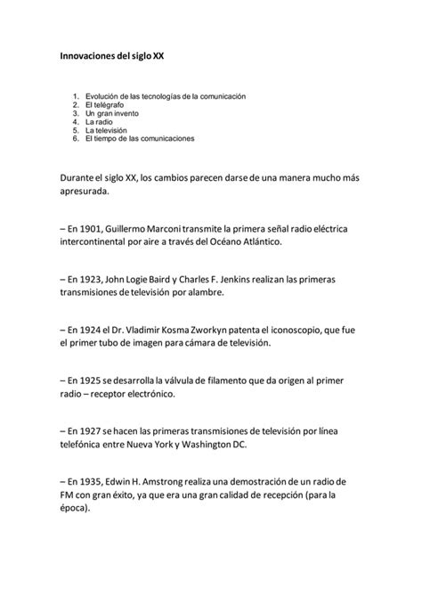 Historia Y Evolución De La Comunicacion Electronica Pdf