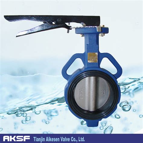 Wafer Type Rubber Lined Butterfly Valve China Butterfly Valve And