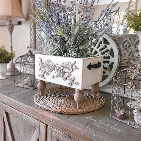 Diy Vintage Decor Decoupage Vintage Antique Decor Shabby Chic Boxes