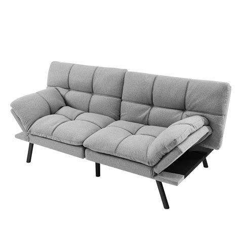 Giantex Convertible Sofa Bed Memory Foam Futon Bed W Adjustable