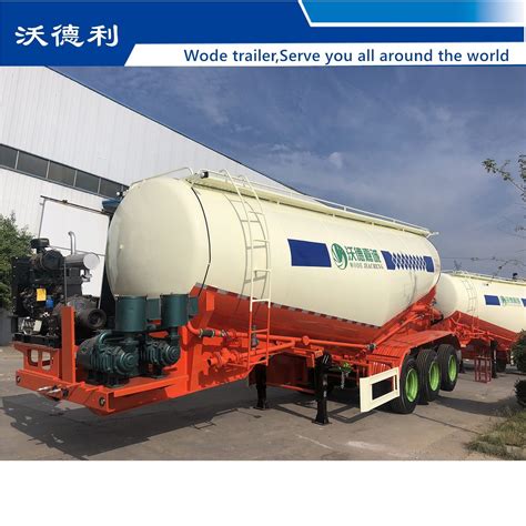 Axle M Bulk Cement Powder Tank Truck Semi Trailer